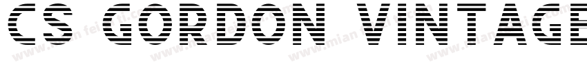 CS Gordon Vintage字体转换